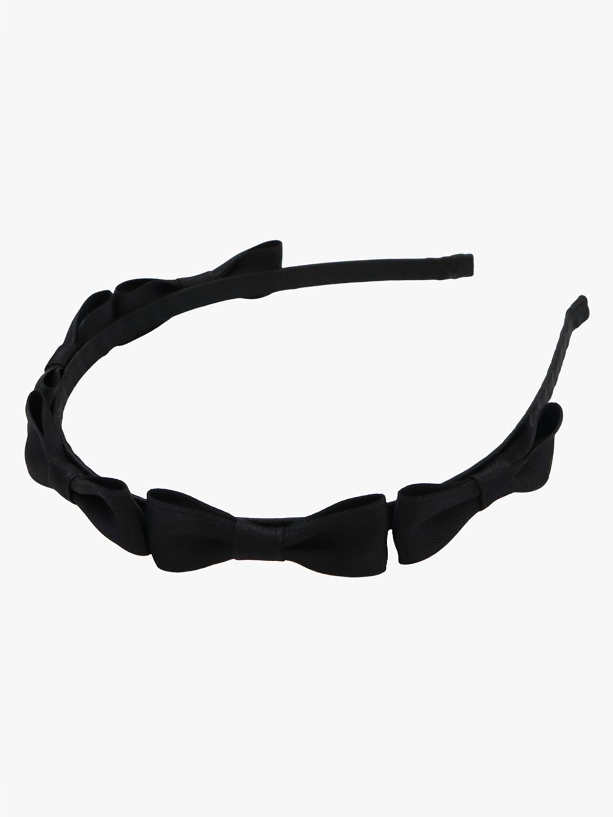 핑크파인애플(PINK PINEAPPLE) RIBBON BUNDLE HAIRBAND_BLACK