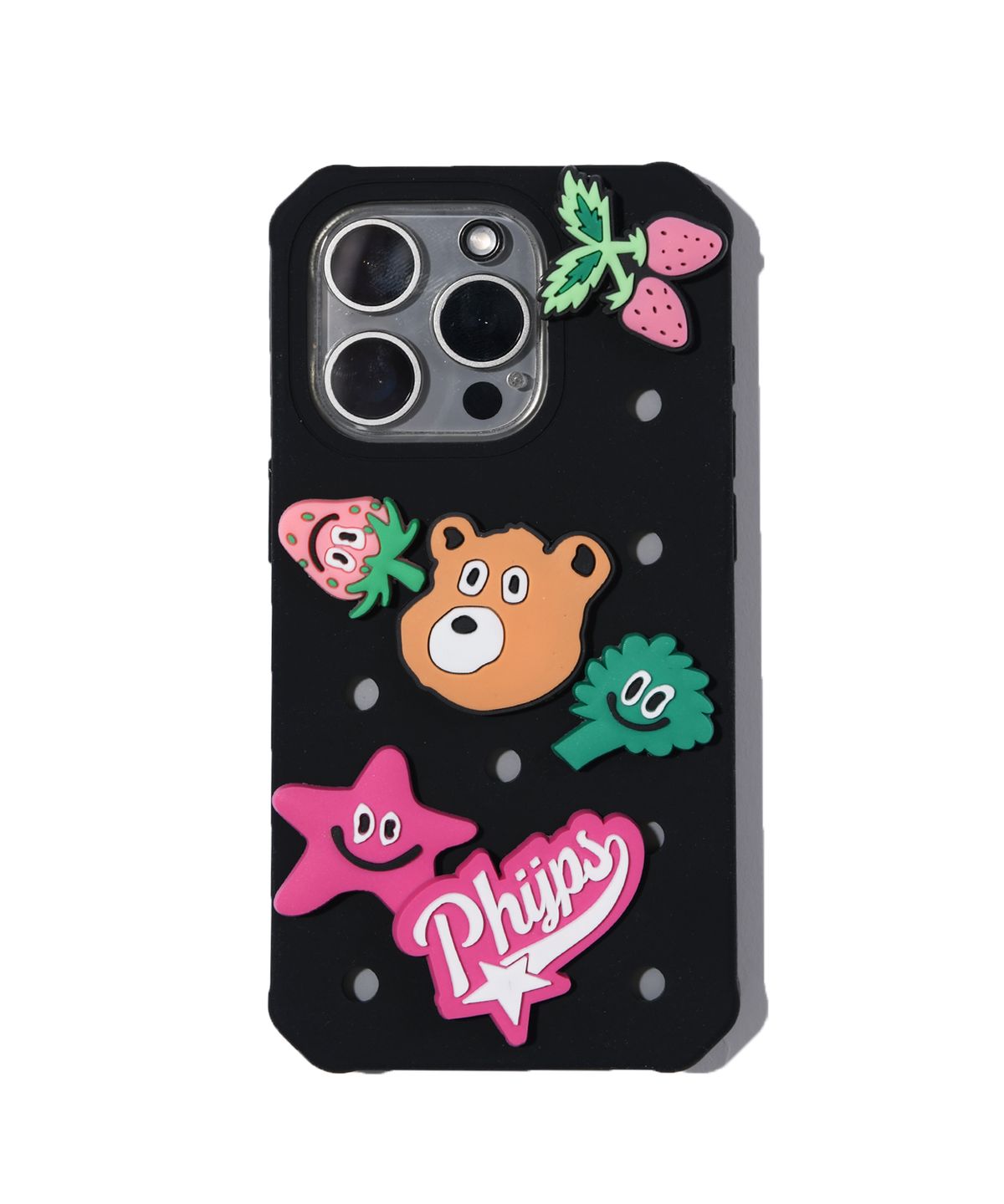 피지컬 디파트먼트(PHYSICAL DEPARTMENT) 이너피스 지비츠 파츠 6SET + IPHONE 15 PRO 케이스 블랙
