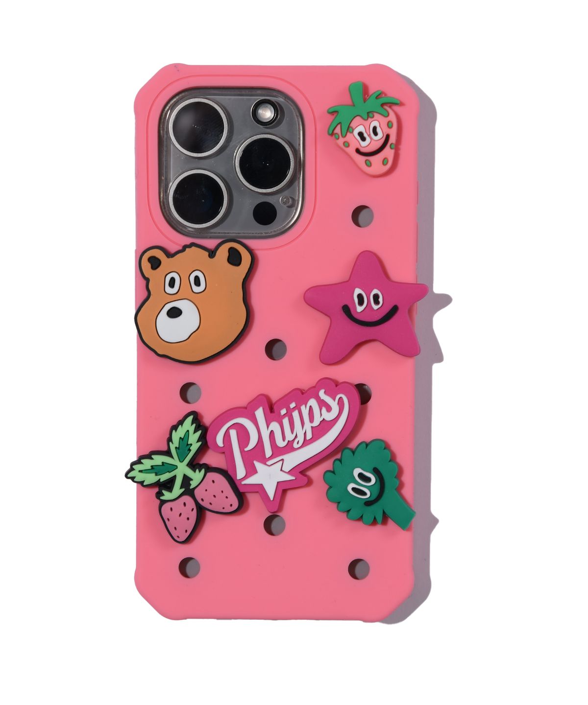 피지컬 디파트먼트(PHYSICAL DEPARTMENT) 이너피스 지비츠 파츠 6SET + IPHONE 15 PRO 케이스 핑크