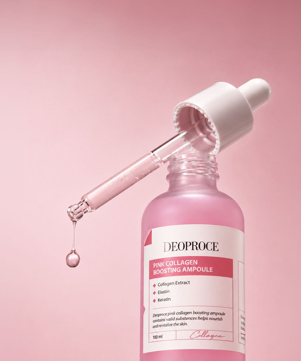 디오프러스(DEOPROCE) 핑크 콜라겐 부스팅 앰플 100ml