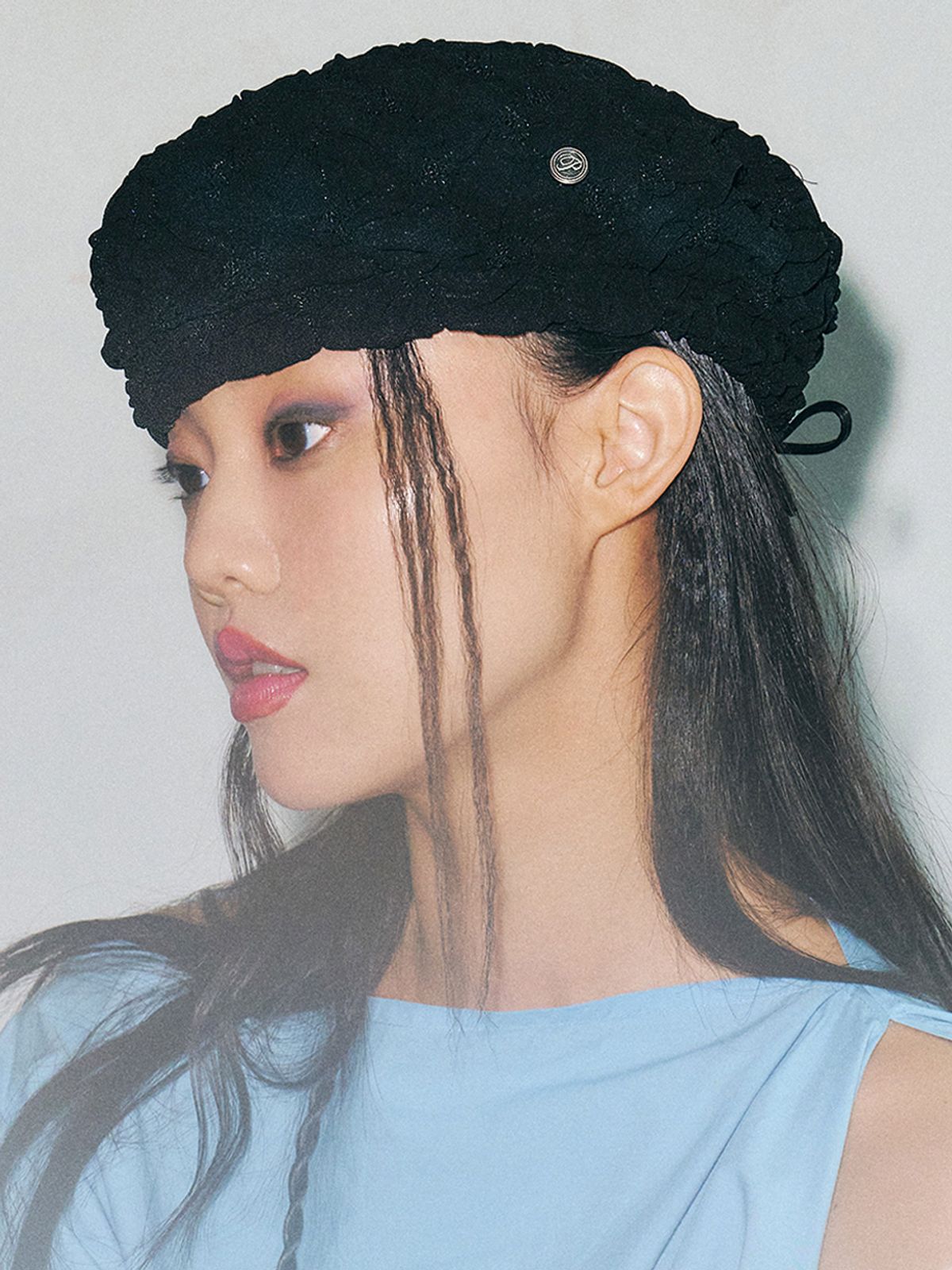 포에지담(POESIEDAME) PUFF BERET IN BLACK