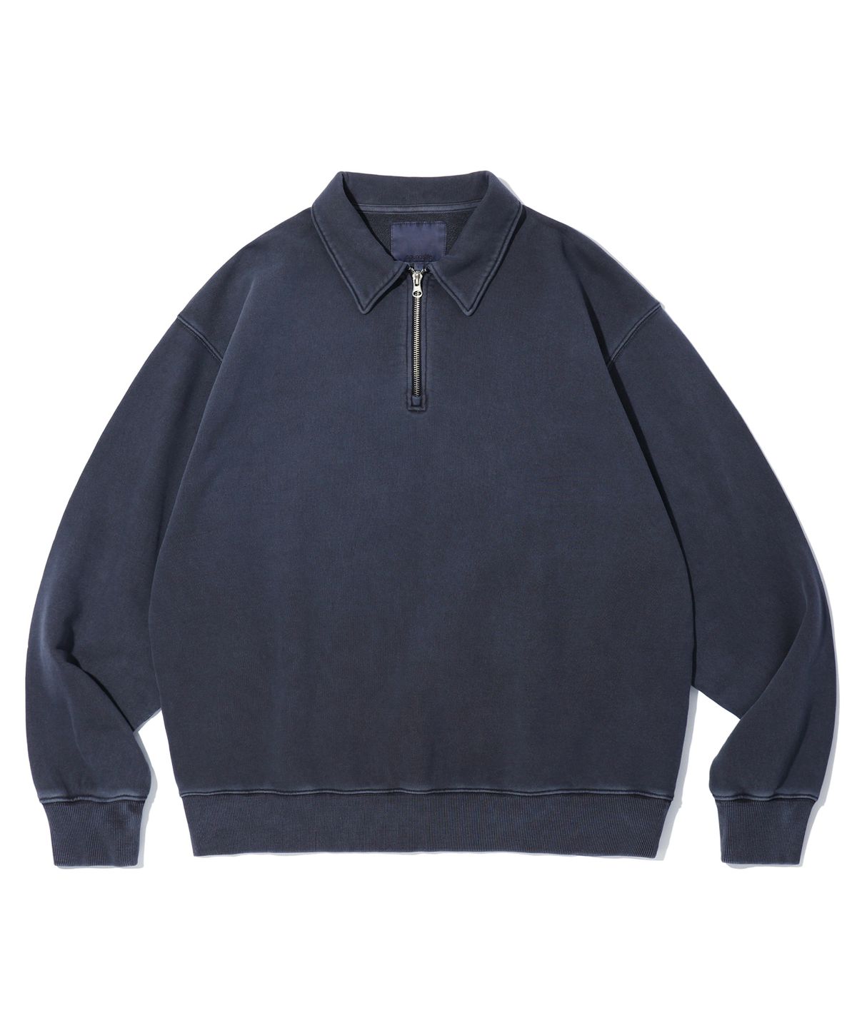 사운즈라이프(SOUNDSLIFE) Dyed Half Sweatshirts Dark Navy