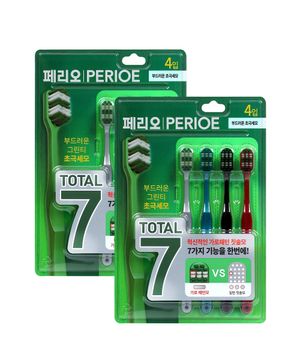 토탈7 칫솔 4입(부드러운미세모) x 2pack