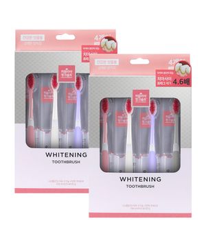 히말라야 핑크솔트 화이트닝 칫솔 4입 x 2pack