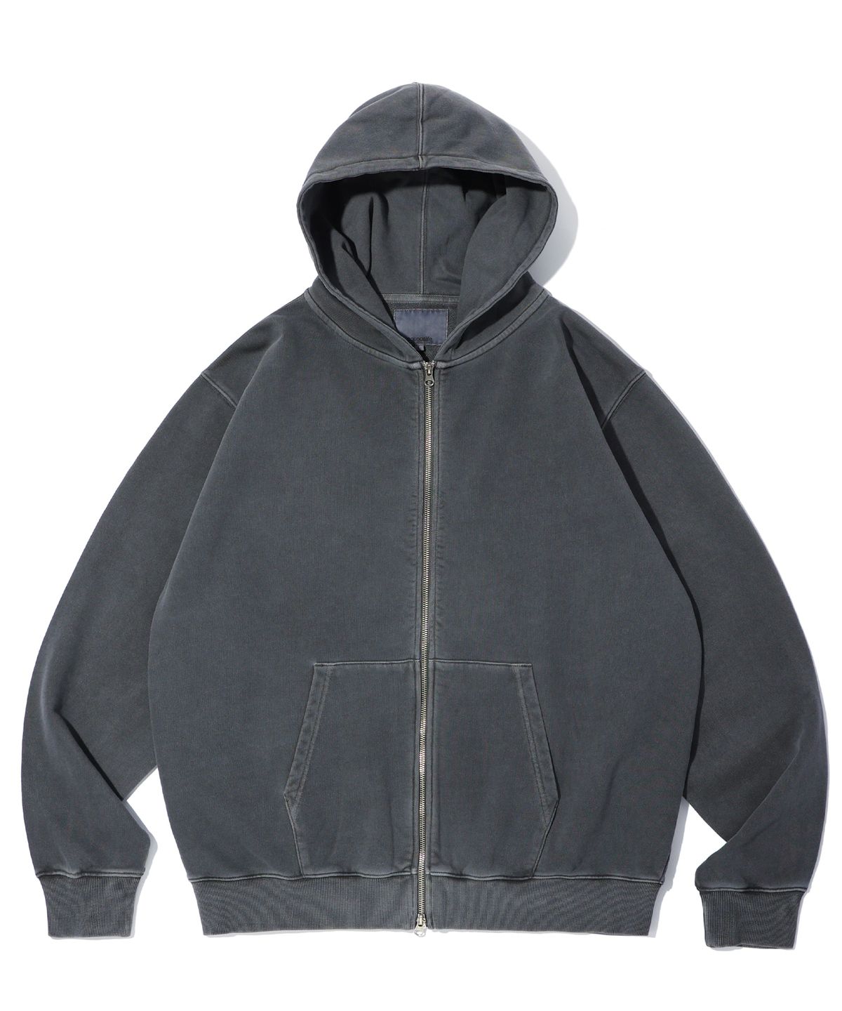 사운즈라이프(SOUNDSLIFE) Vintage Pigment Hoodie Zip Up Charcoal