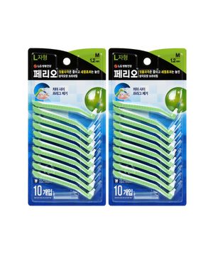 치간칫솔 L자형 M 10개입  x 2pack