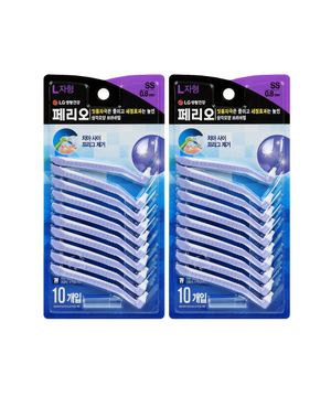 치간칫솔 L자형 SS 10개입 x 2pack
