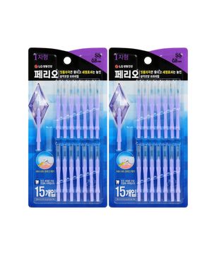 치간칫솔 I자형 SS 15개입 x 2pack