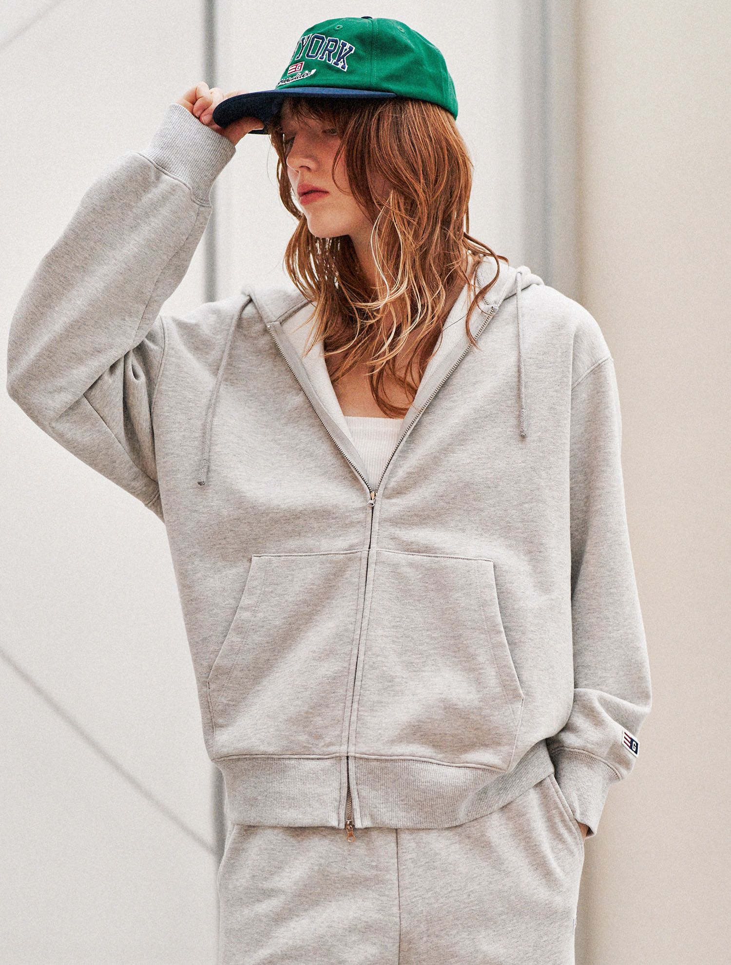 ★GENERAL IDEA★ GNRL Essential Sweatshirt MELANGE GREY WBD1 ESSENTIAL COLLARED SWEAT-MELANGE GREY - GOALSTUDIO