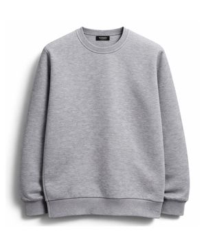 [논기모or기모] 베이직 스탠다드핏 무지 맨투맨 그레이