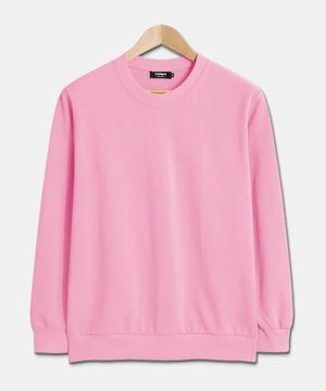 [논기모or기모] 베이직 스탠다드핏 무지 맨투맨 라이트핑크