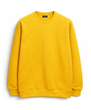 [논기모or기모] 베이직 스탠다드핏 무지 맨투맨 옐로우