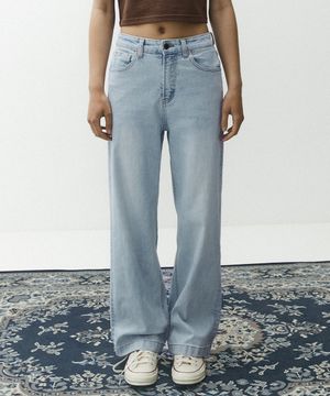 페이트로 7608 세미와이드핏 페이드워시 라이트인디고 데님팬츠