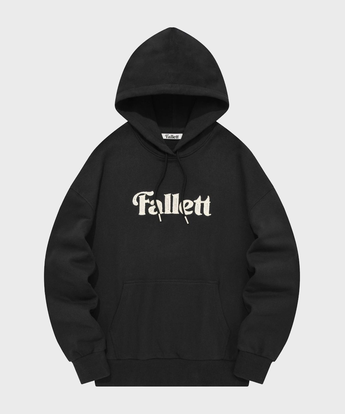 팔렛(FALLETT) 스토리 로고 후드 블랙