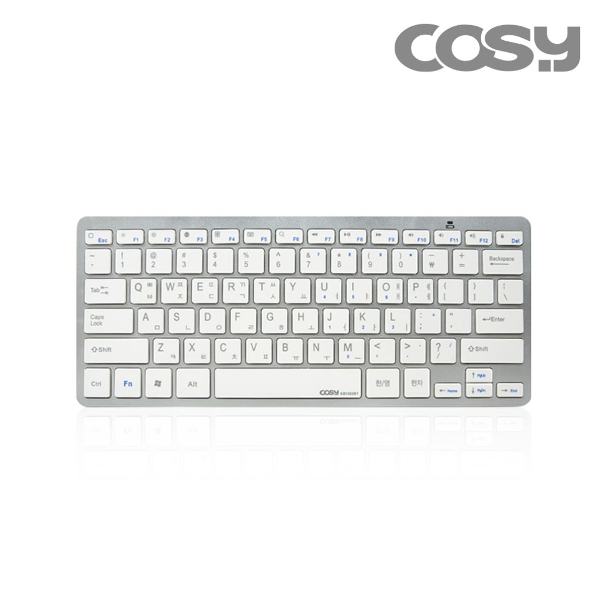 코시(COSY) 베이직 실버 블루투스 키보드 KB1352BT