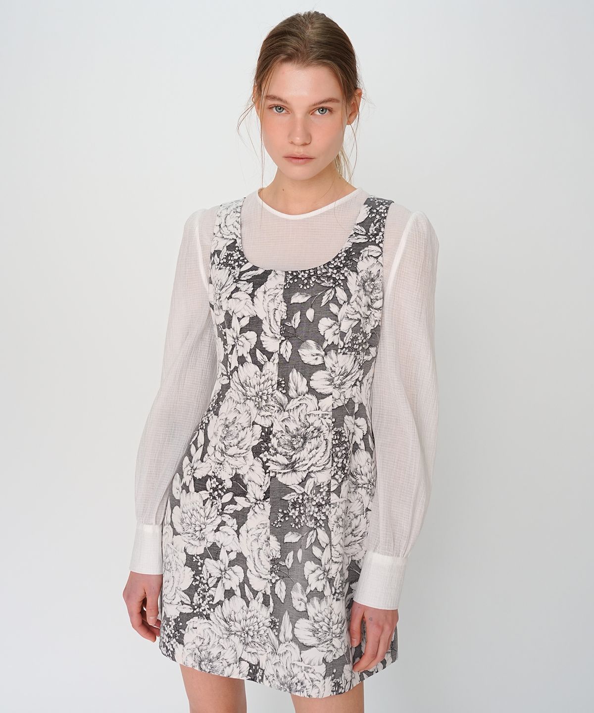 폴앤앨리스(PAUL&ALICE) MINI DRESS / GREY