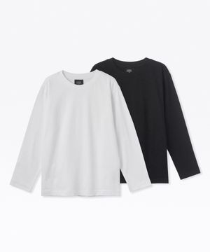 릴렉스드 크루 넥 긴소매 티셔츠 2팩