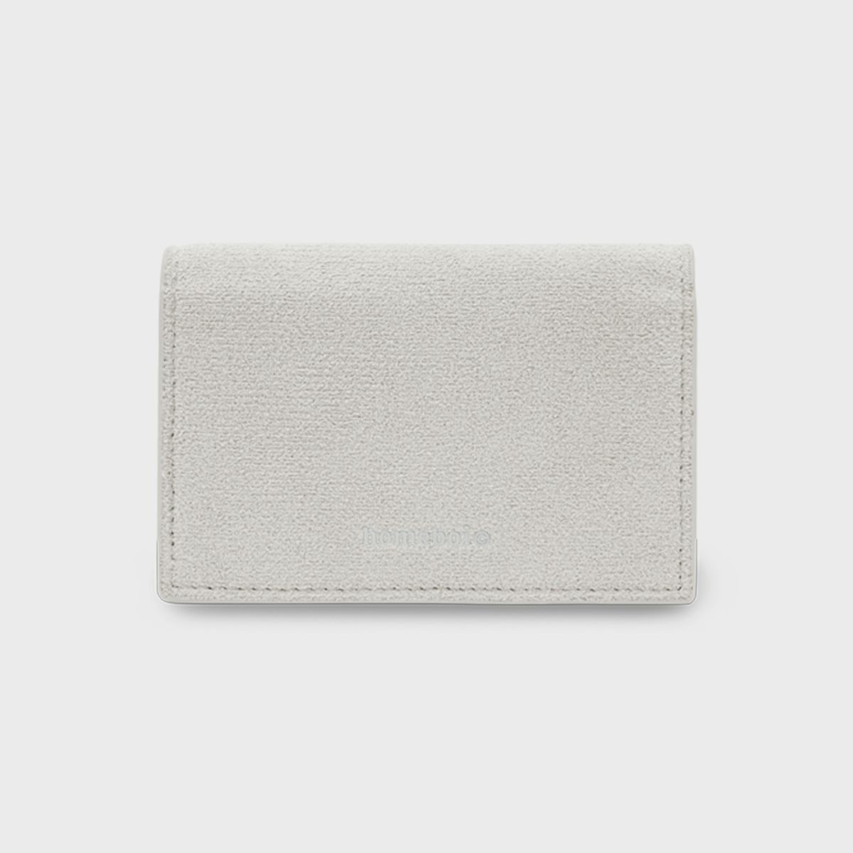 홈보이스포츠클럽(HOMEBOI SPORT CLUB) Accordion suede card hoder (아코디언 스웨이드 카드 홀더) - gray