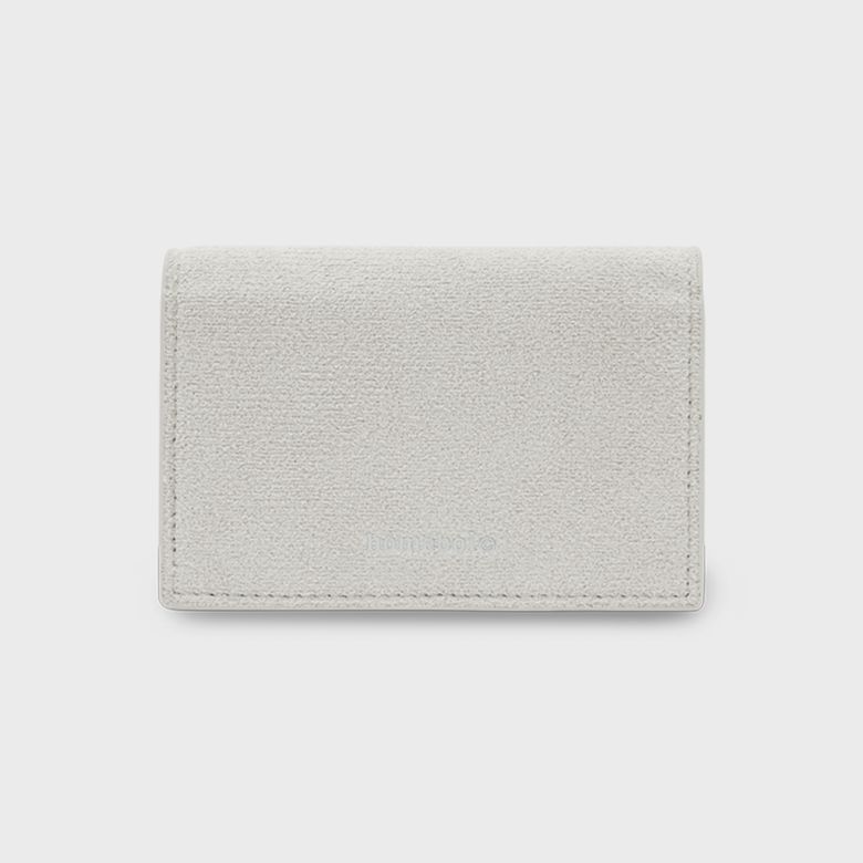 Accordion suede card hoder (아코디언 스웨이드 카드 홀더) - gray