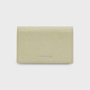 Accordion suede card hoder (아코디언 스웨이드 카드 홀더) - Beige