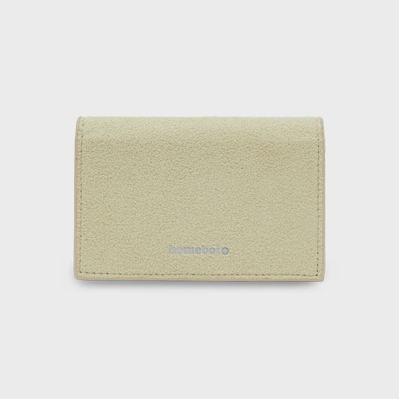 Accordion suede card hoder (아코디언 스웨이드 카드 홀더) - Beige