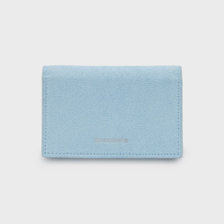 Accordion suede card hoder (아코디언 스웨이드 카드 홀더) - sky