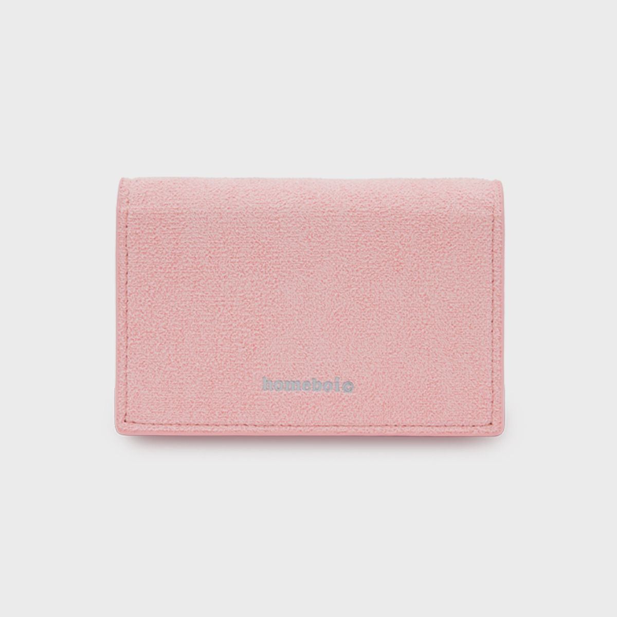 홈보이스포츠클럽(HOMEBOI SPORT CLUB) Accordion suede card hoder (아코디언 스웨이드 카드 홀더) - pink