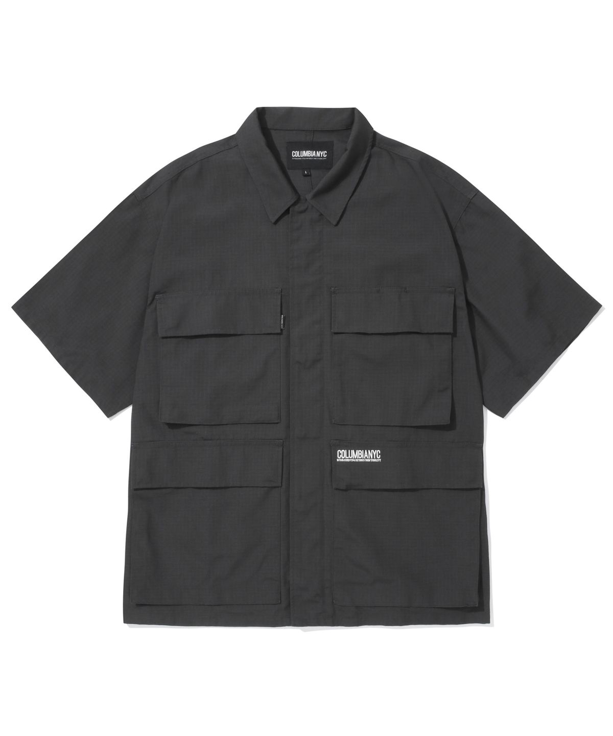 컬럼비아 유니버시티(COLUMBIA UNIVERSITY) NYC BLACKSERIES UTILITY S/S SHIRTS JACKET 차콜
