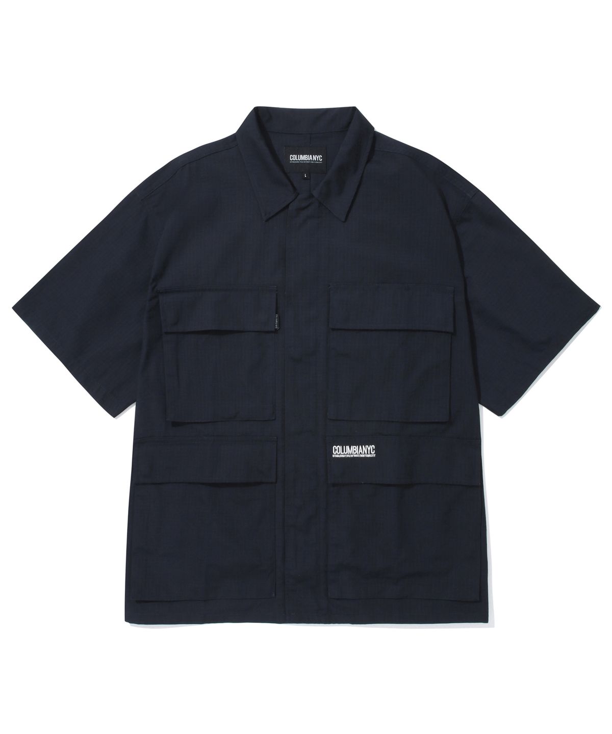 컬럼비아 유니버시티(COLUMBIA UNIVERSITY) NYC BLACKSERIES UTILITY S/S SHIRTS JACKET 크라운네이비