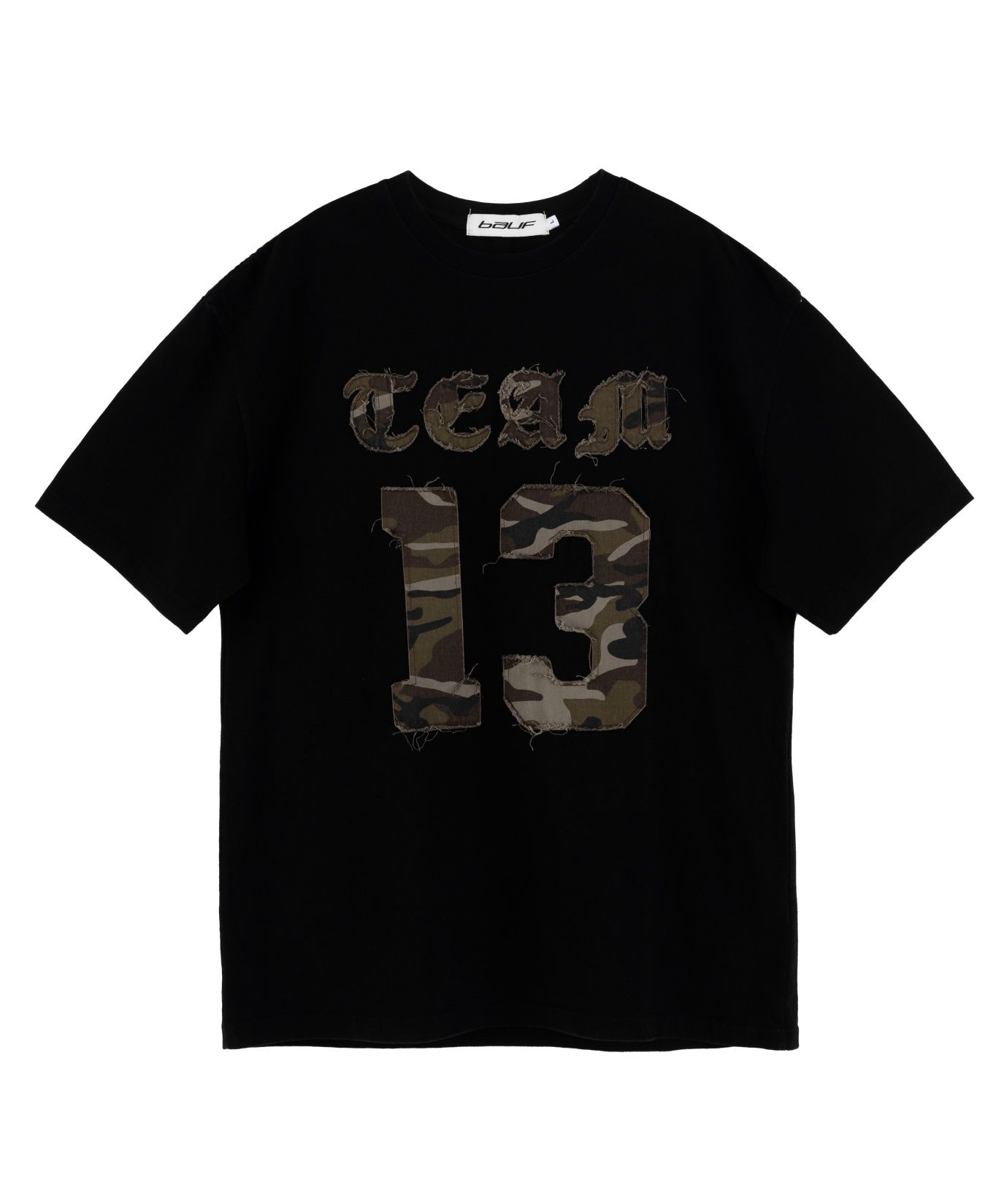 [BAUF]Numbering camo short sleeve t-shirt/追跡付 MUSINSA | BAUF Numbering camo short sleeve t-shirt [black]