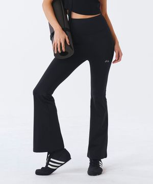 우먼스 서포트 부츠컷 레깅스 (Black)