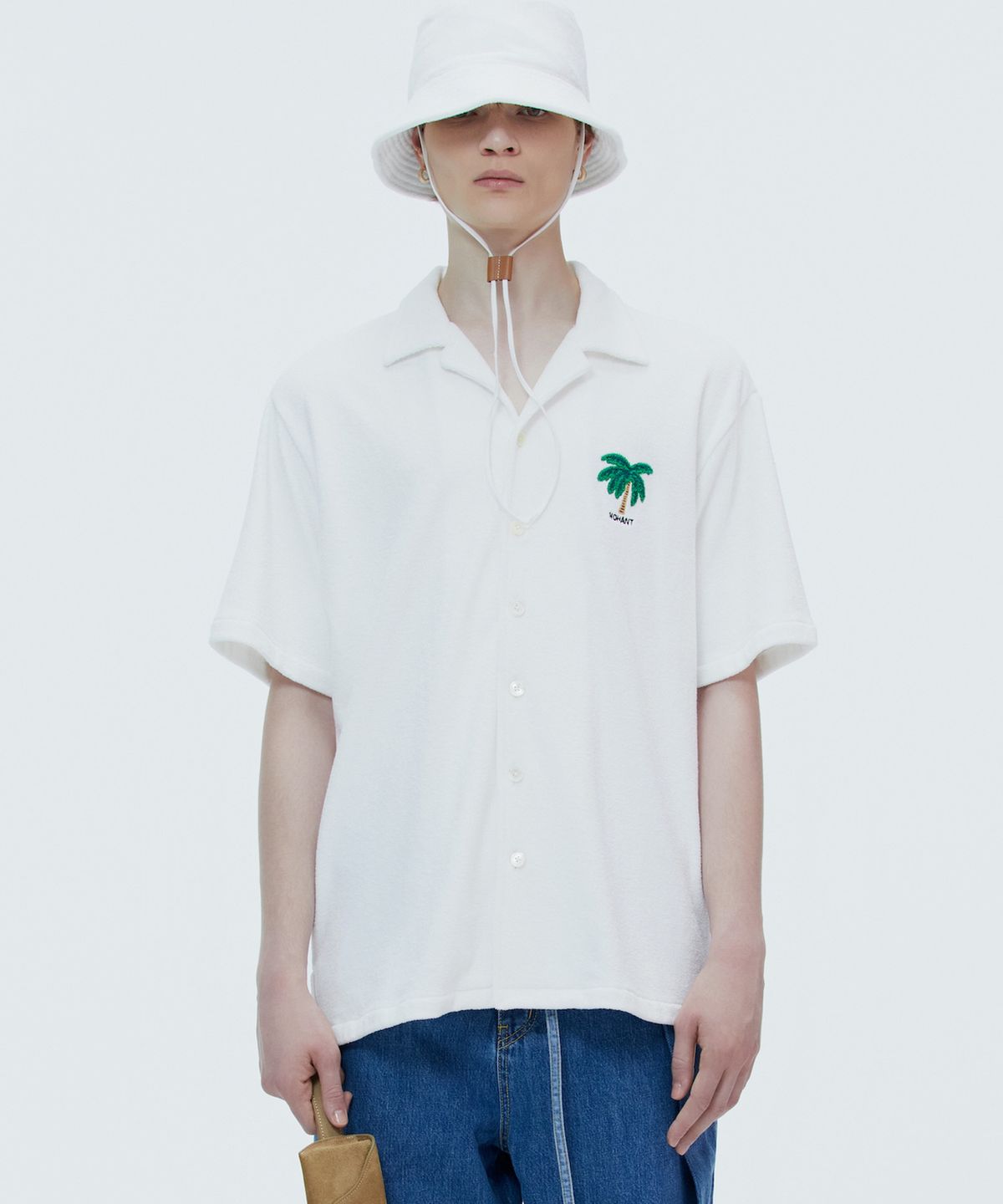 노앙(NOHANT) TERRY SHORT SLEEVE SHIRT WHITE