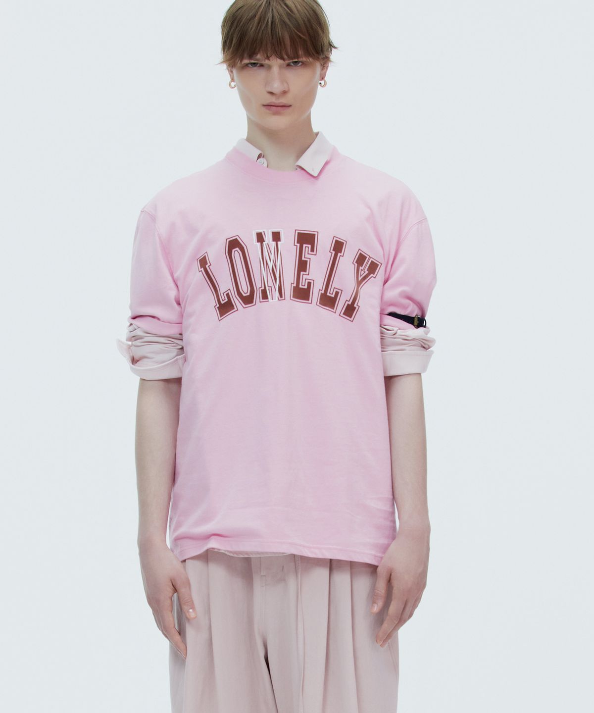 노앙(NOHANT) LONELY/LOVELY SHORT SLEEVE T SHIRT RESORT-PINK
