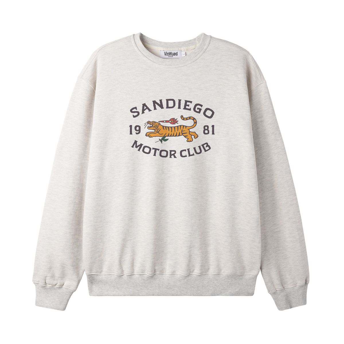 빈웨드(VINWUED) San Diego Motor Club 오트밀 스웨트셔츠