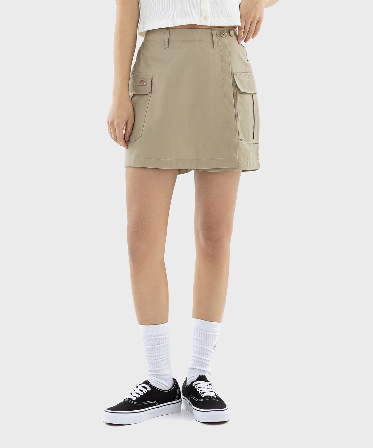 디키즈(DICKIES) 우먼스 릴렉스핏 스커트 팬츠 Dessert Sand