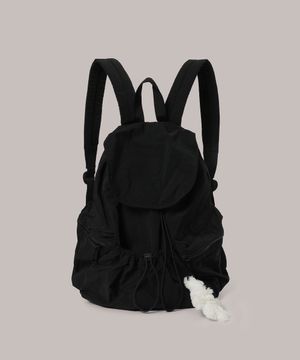 [키링증정] 러슬 스트링 백팩 - 블랙