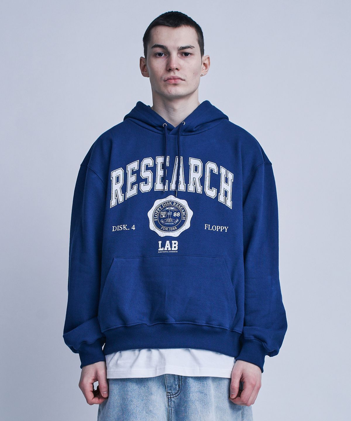 에프디알(FDR) Vintage Crack Arch Logo_Navy