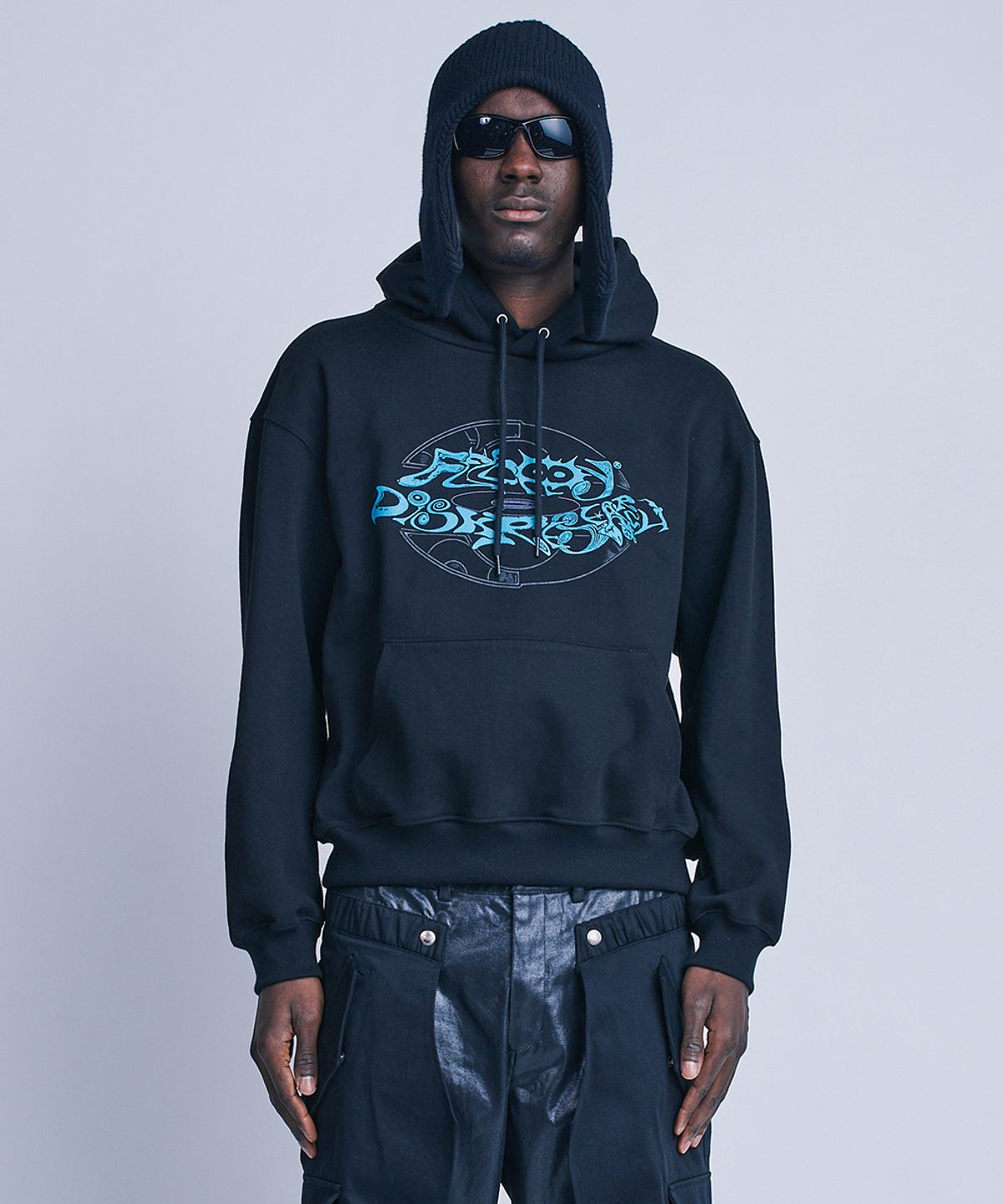 에프디알(FDR) [FDRx조계주 of MPQ] Vintage Lettering Hood_Black