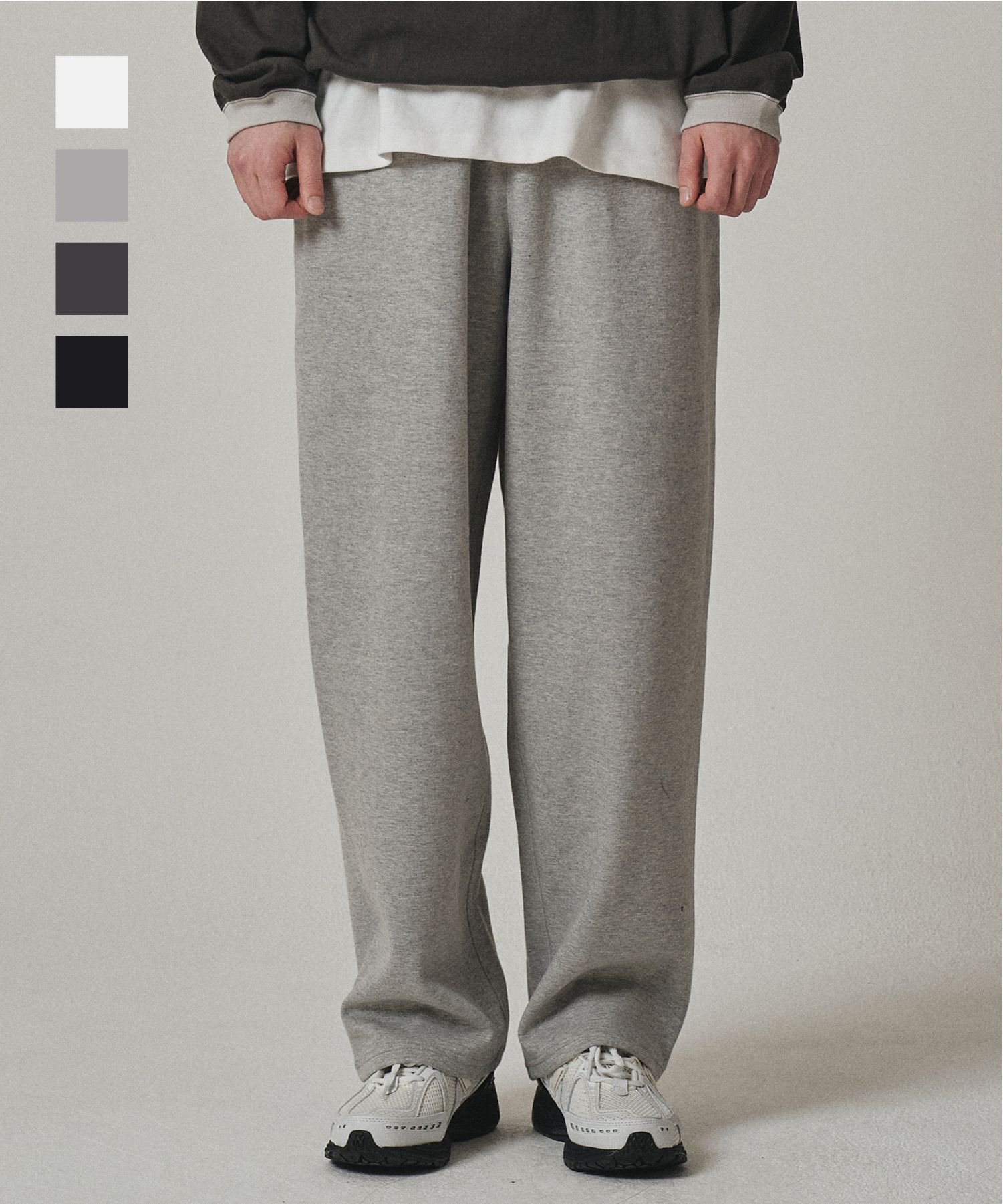 MUSINSA公式 | XERO Wide Straight Sweat Pants [4 Colors]