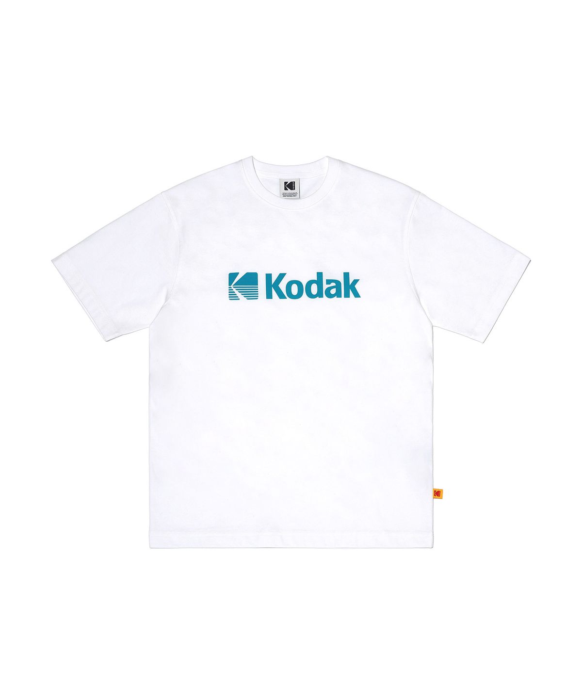 코닥(KODAK) 빅로고 에어로쿨 레귤러핏 반팔티셔츠 IVORY