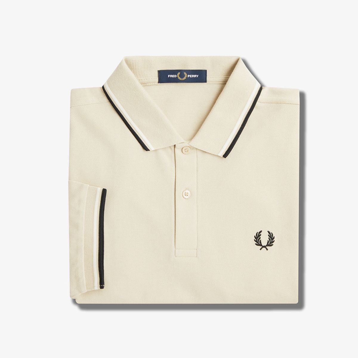 프레드페리(FRED PERRY) [M3600] 트윈 팁 프레드페리 셔츠 - 오트밀/에크루/블랙 AFPM2413600-U87