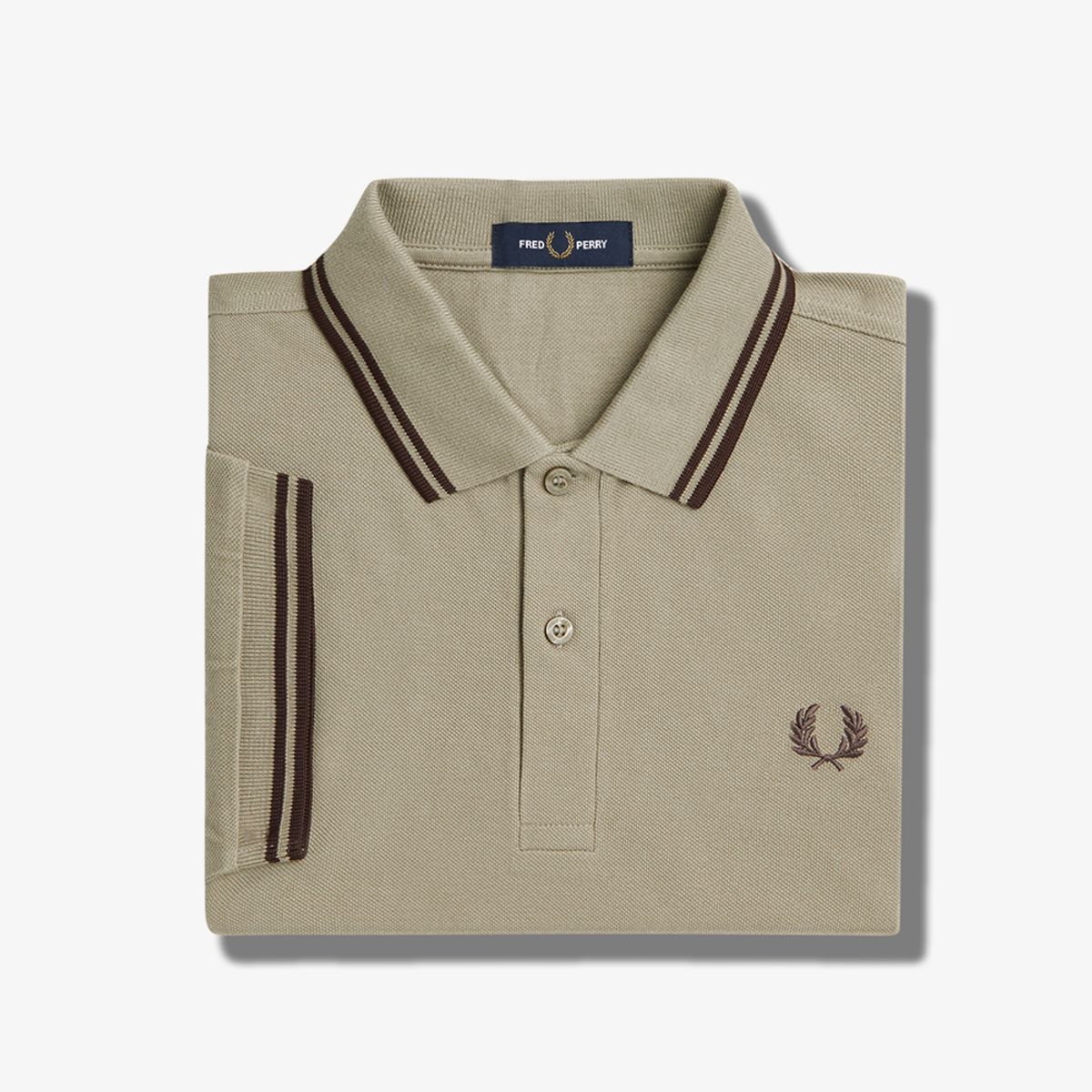 프레드페리(FRED PERRY) [M3600] 트윈 팁 프레드페리 셔츠 - 웜그레이/캐링턴로드브릭 AFPM2413600-U84