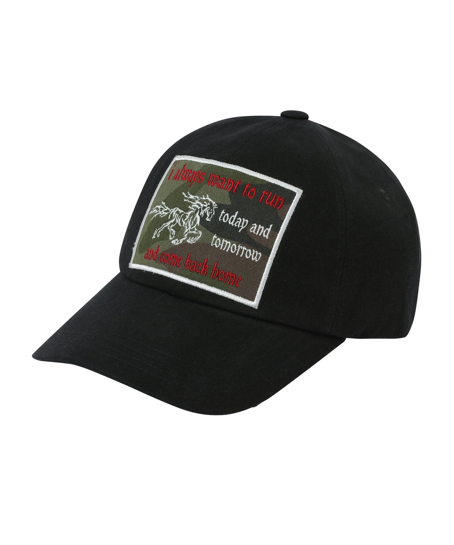 │bauf│ Horse Patch Ball Cap Black BFH-24A-U-BLK-070 MUSINSA | BAUF Horse Patch Ball Cap [Black]