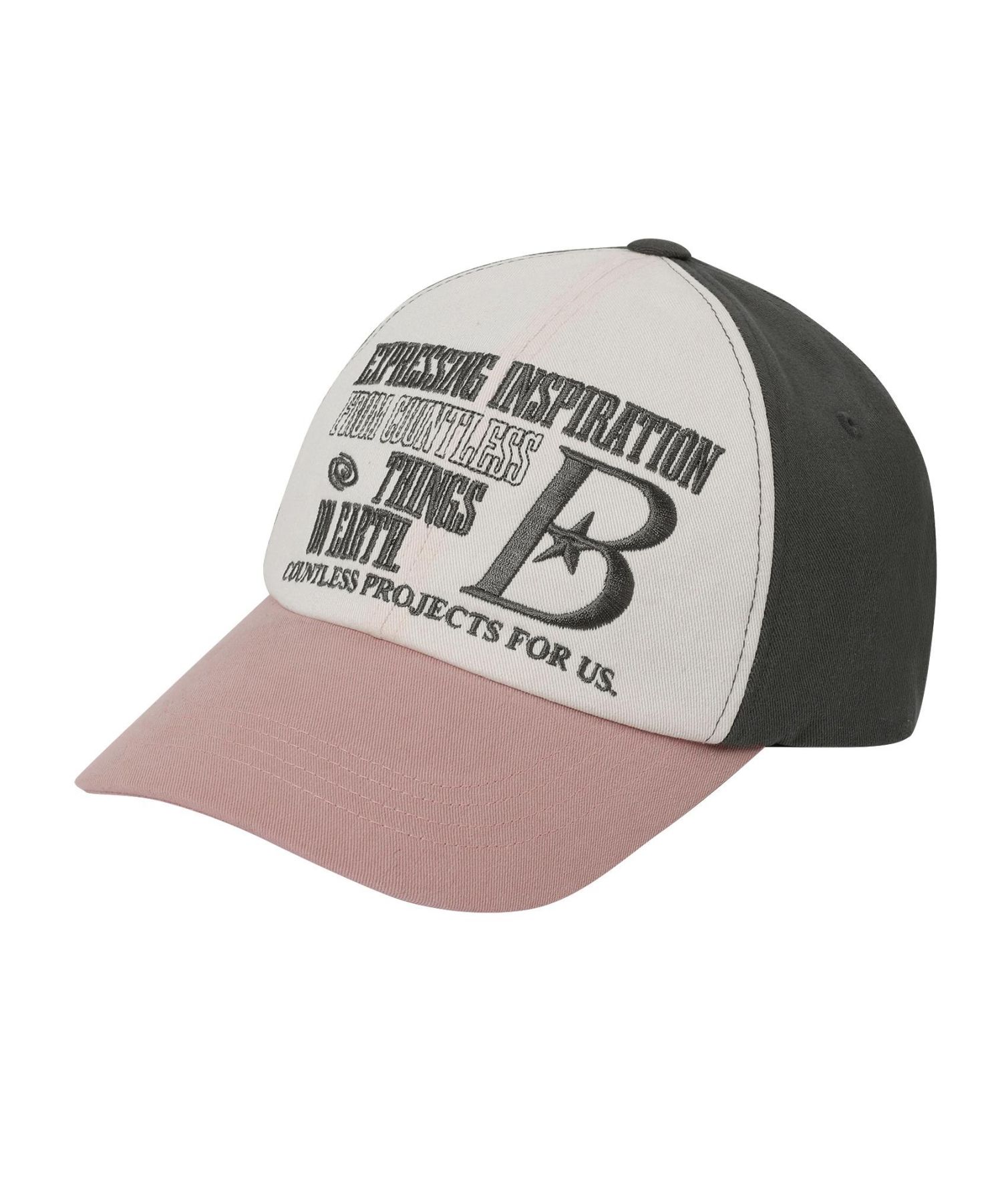 MUSINSA | BAUF B LOGO ball cap [pink beige]
