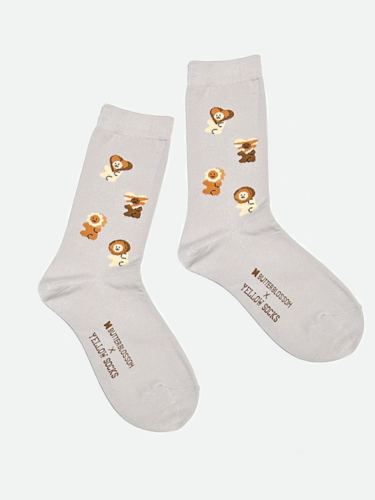 옐로우삭스(YELLOWSOCKS) [옐로우삭스X버터블라썸] 초코릿 베어 그레이
