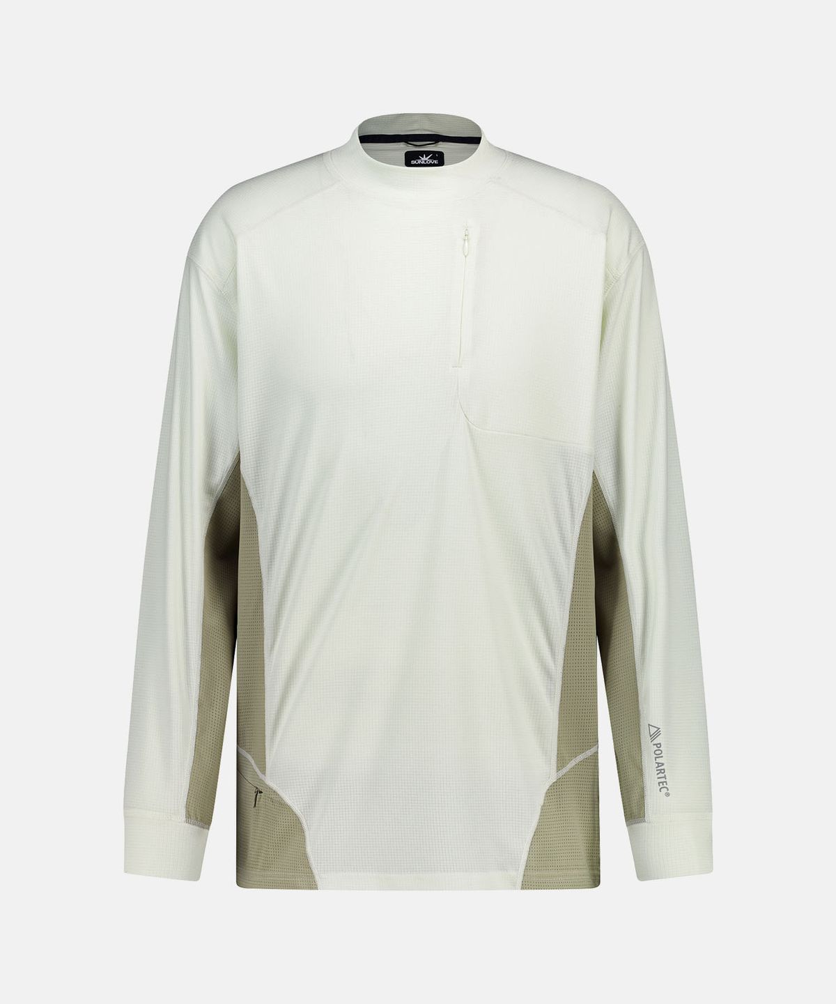 썬러브투어(SUNLOVETOUR) Polartec® Delta Mockneck L/S Tee Ivory