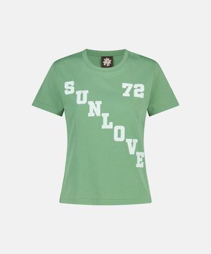 W Diagonal Tee Green