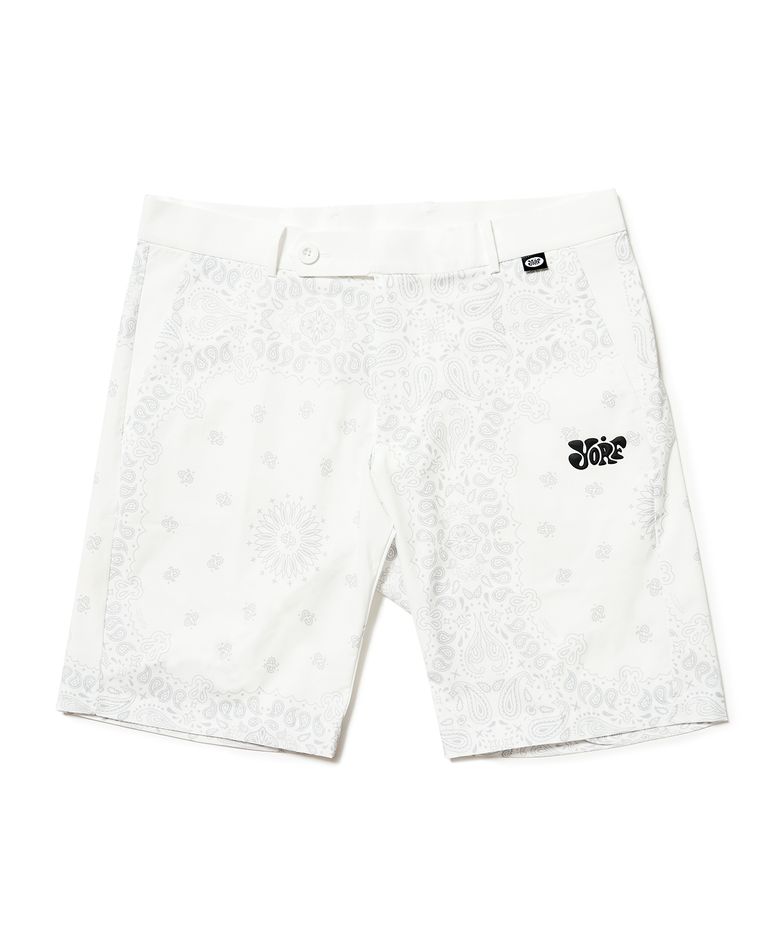 YORF SHORTS PAISLEY WHITE