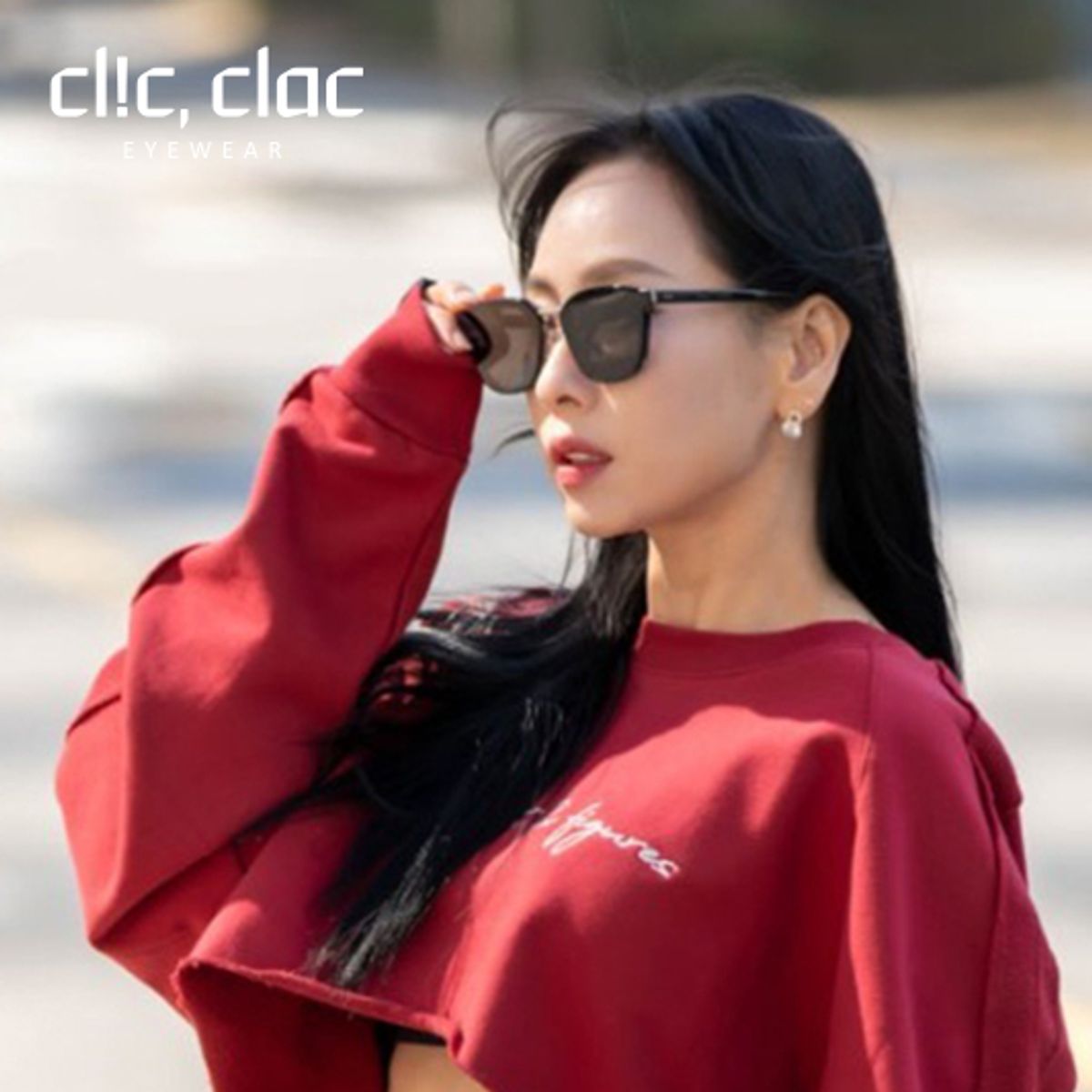 클릭클락(CLICCLAC) 일라 콤비 플랫바 선글라스