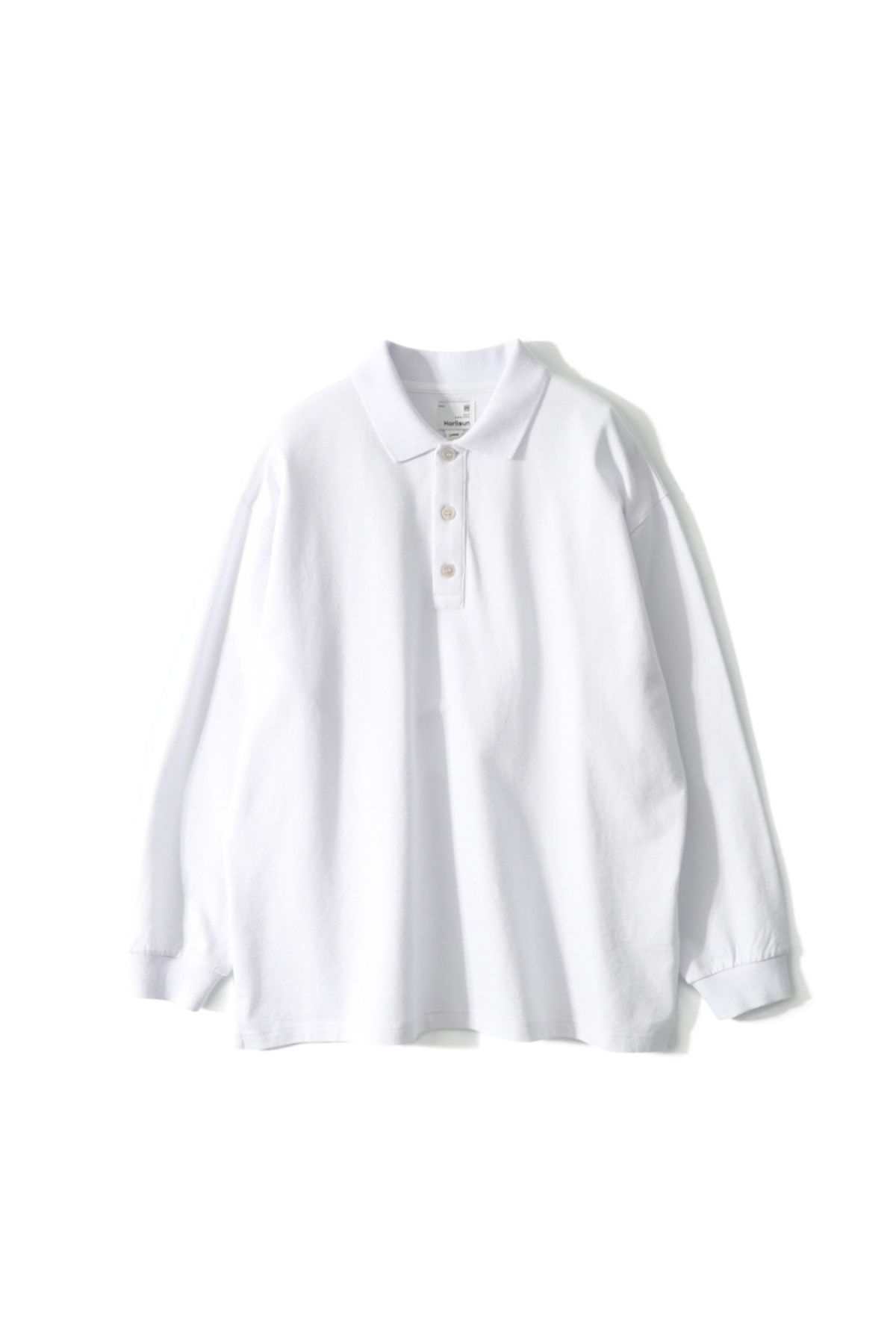 홀리선(HORLISUN) Sumerset Long Pique Pullover Shirt White